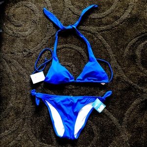 Victoria’s Secret blue bikini swim suit S top/M bottom